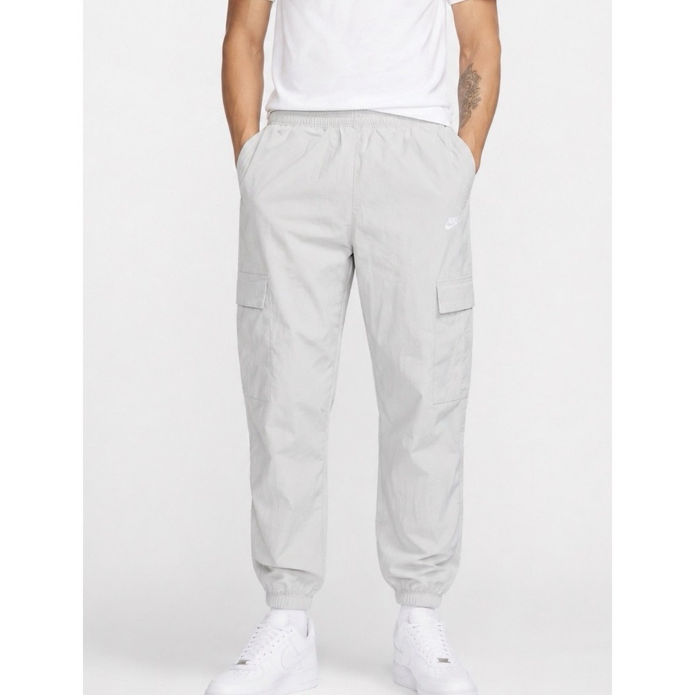 Nike Club Woven Cargo Pants Men's 2XL Photon Dust Gray Joggers HJ1990-025 NWT